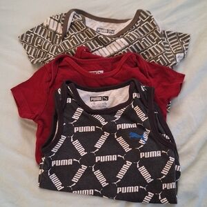 Puma Baby Set Of 3 Onesies